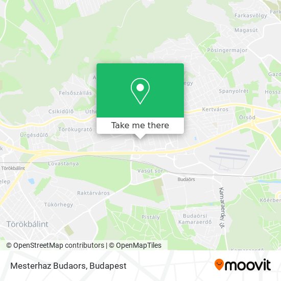 Mesterhaz Budaors map