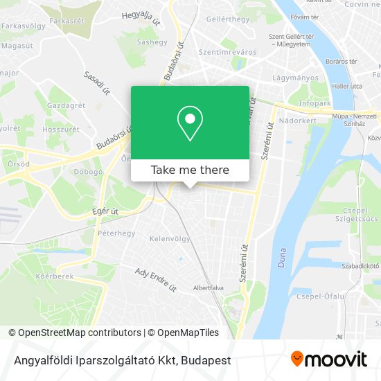 Angyalföldi Iparszolgáltató Kkt map