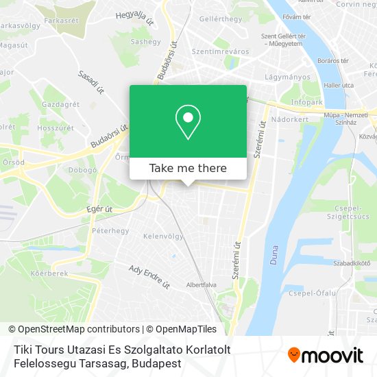Tiki Tours Utazasi Es Szolgaltato Korlatolt Felelossegu Tarsasag map