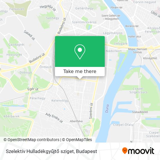 Szelektív Hulladékgyűjtő sziget map