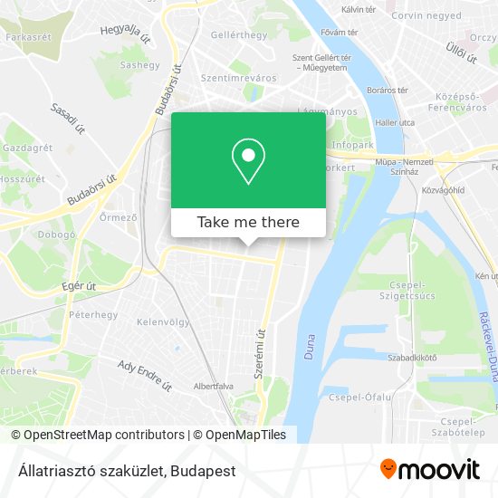Állatriasztó szaküzlet map