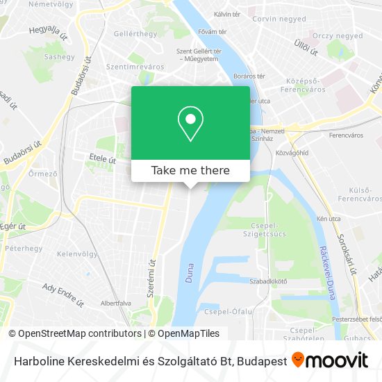 Harboline Kereskedelmi és Szolgáltató Bt map