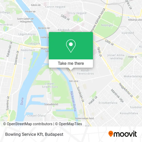 Bowling Service Kft map