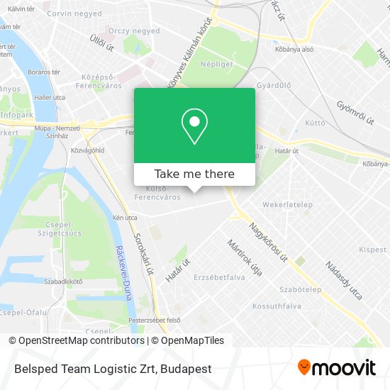 Belsped Team Logistic Zrt map