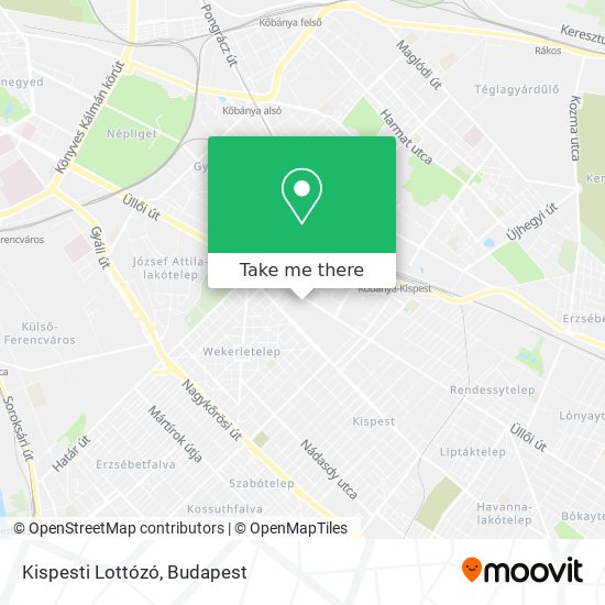 Kispesti Lottózó map