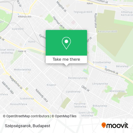 Szépségsarok map