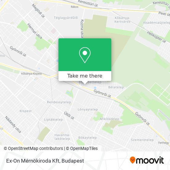 Ex-On Mérnökiroda Kft map