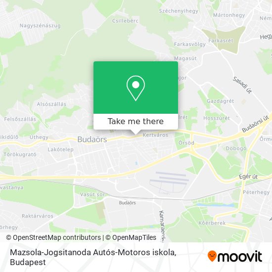 Mazsola-Jogsitanoda Autós-Motoros iskola map