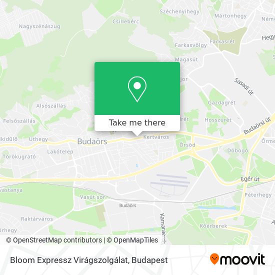 Bloom Expressz Virágszolgálat map