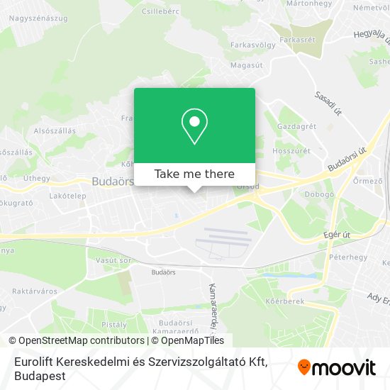 Eurolift Kereskedelmi és Szervizszolgáltató Kft map
