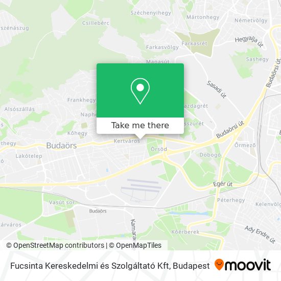 Fucsinta Kereskedelmi és Szolgáltató Kft map