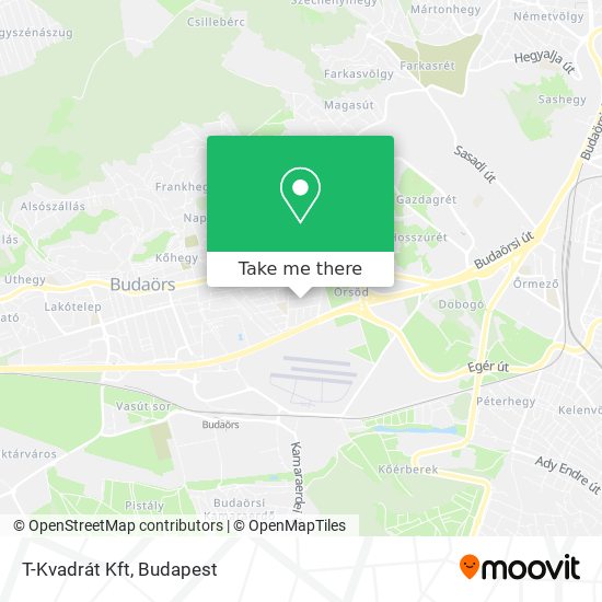 T-Kvadrát Kft map