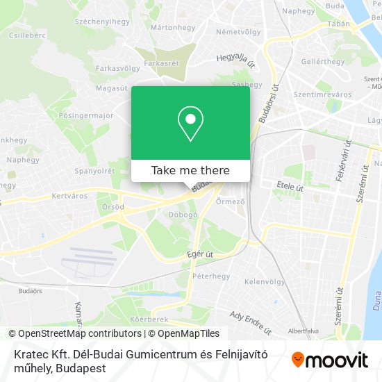 Kratec Kft. Dél-Budai Gumicentrum és Felnijavító műhely map