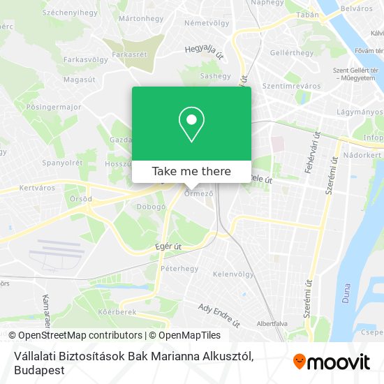 Vállalati Biztosítások Bak Marianna Alkusztól map