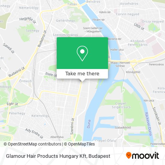 Glamour Hair Products Hungary Kft map