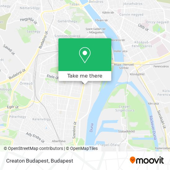 Creaton Budapest map