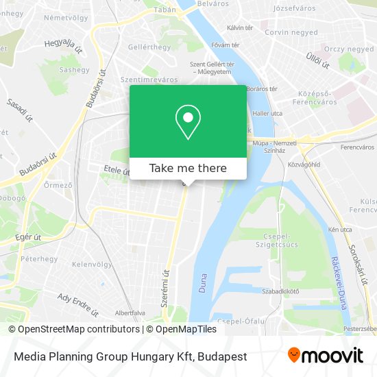 Media Planning Group Hungary Kft map