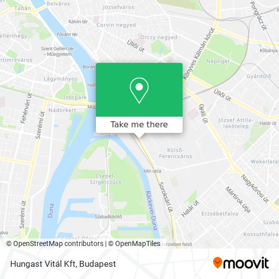 Hungast Vitál Kft map