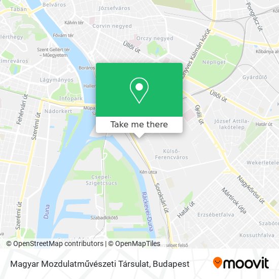 Magyar Mozdulatművészeti Társulat map