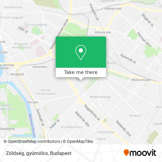 Zöldség, gyümölcs map