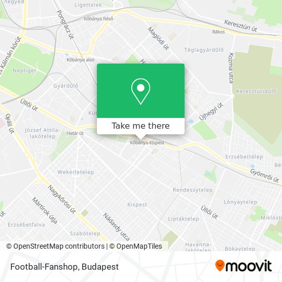 Football-Fanshop map
