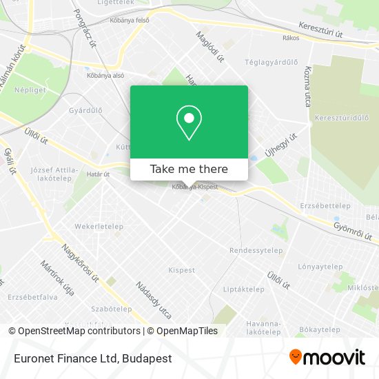 Euronet Finance Ltd map