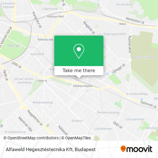 Alfaweld Hegesztéstecnika Kft map