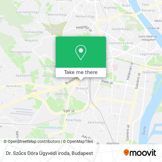 Dr. Szűcs Dóra Ügyvédi iroda map