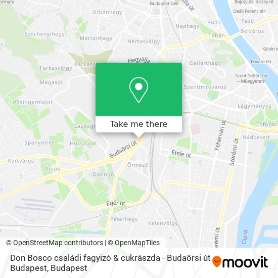 Don Bosco családi fagyizó & cukrászda - Budaörsi út Budapest map