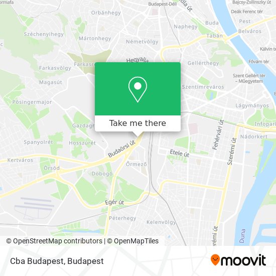 Cba Budapest map