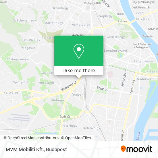 MVM Mobiliti Kft. map