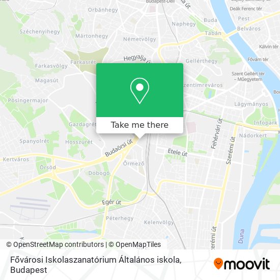 Fővárosi Iskolaszanatórium Általános iskola map