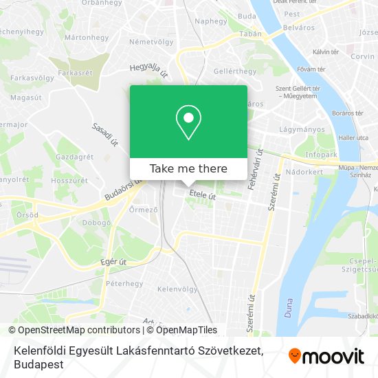 Kelenföldi Egyesült Lakásfenntartó Szövetkezet map