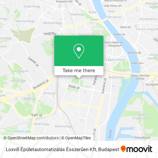 Loxvill Épületautomatizálás Ésszerűen Kft map