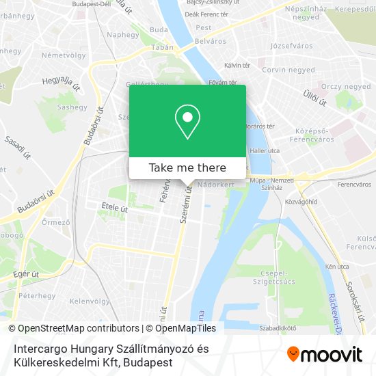 Intercargo Hungary Szállítmányozó és Külkereskedelmi Kft map