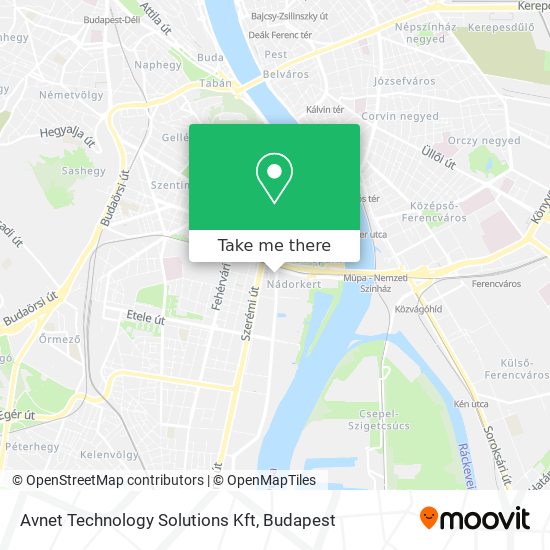 Avnet Technology Solutions Kft map