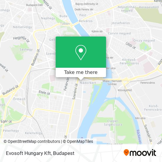 Evosoft Hungary Kft map