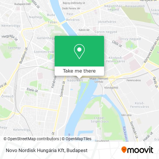 Novo Nordisk Hungária Kft map