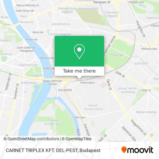 CARNET TRIPLEX KFT. DEL-PEST map