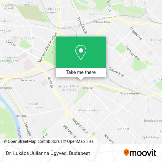 Dr. Lukács Julianna Ügyvéd map