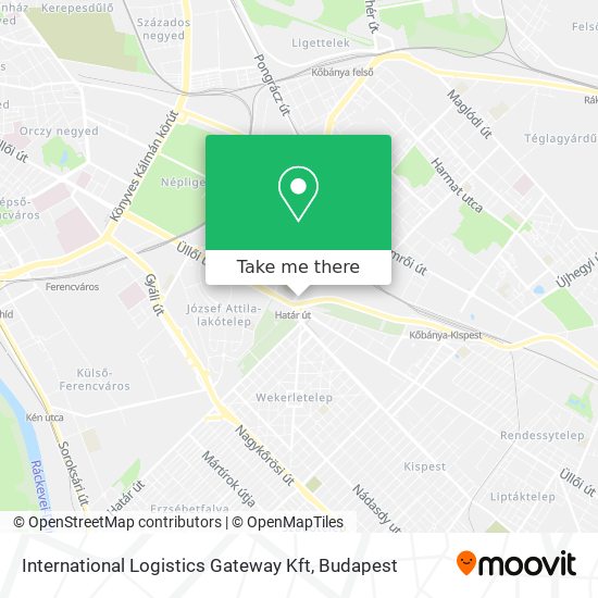 International Logistics Gateway Kft map