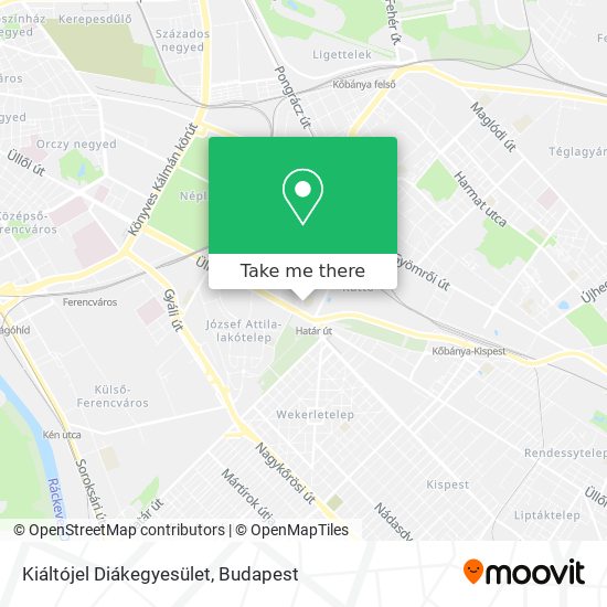 Kiáltójel Diákegyesület map