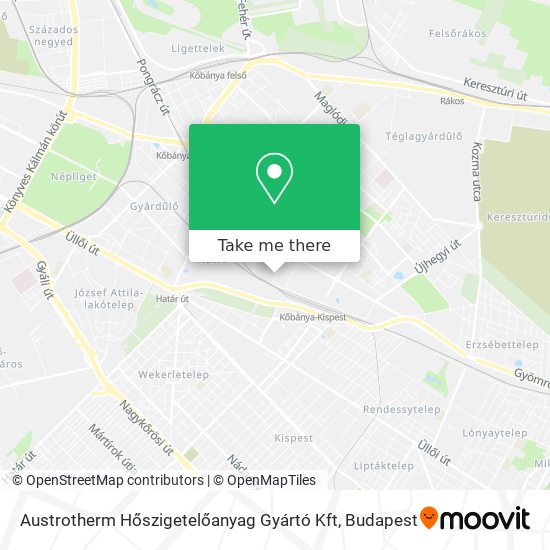 Austrotherm Hőszigetelőanyag Gyártó Kft map