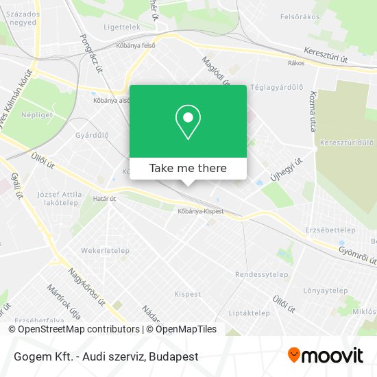 Gogem Kft. - Audi szerviz map