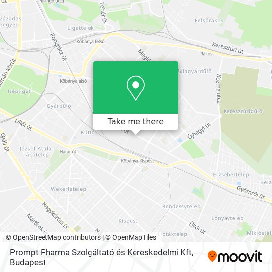 Prompt Pharma Szolgáltató és Kereskedelmi Kft map