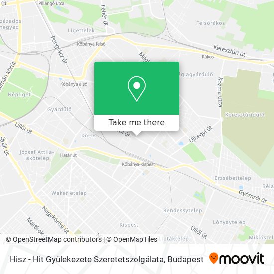 Hisz - Hit Gyülekezete Szeretetszolgálata map