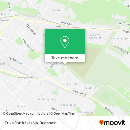 Erika Dxn kávézója map