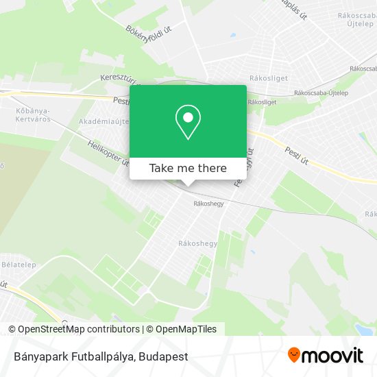 Bányapark Futballpálya map