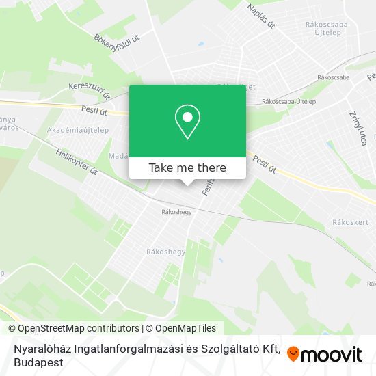 Nyaralóház Ingatlanforgalmazási és Szolgáltató Kft map