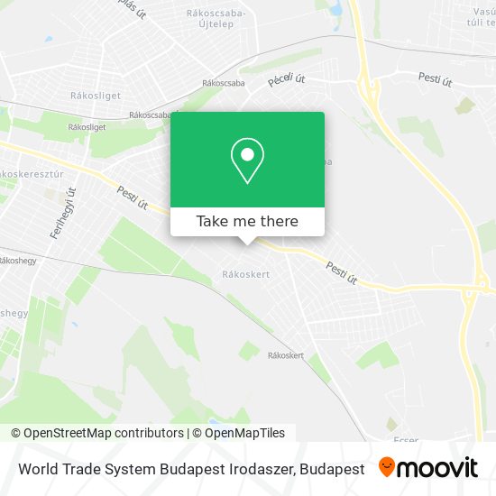 World Trade System Budapest Irodaszer map